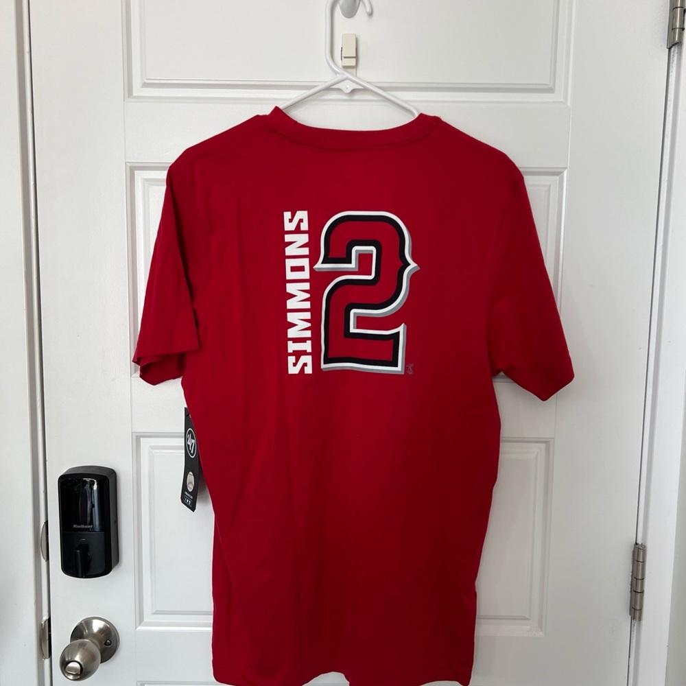 A9-LA Angels T-Shirt Men’s M Andrelton Simmons #2 MLB 47 Brand Tee